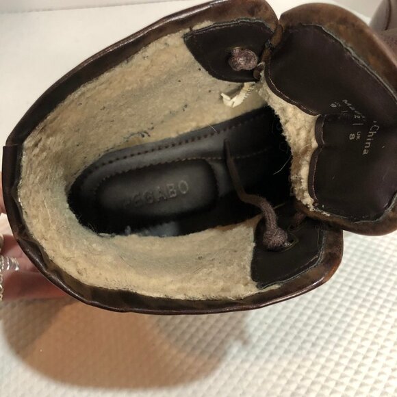 PEGABO Brown Leather Fleece Lined Casual/Work Boots Size 9 (42) - Picture 11 of 14